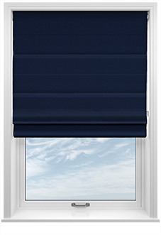 Norleigh, Indigo - Twist&Fit Roman Blind